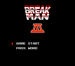 MegaMan III : Break Man 3 — sstitle (WOR)