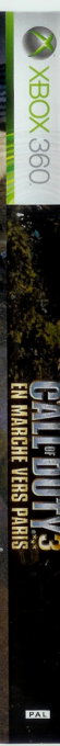 Call Of Duty 3 - En Marche Vers Paris — box-2D-side (FR)