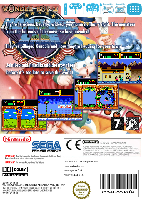 Wonder Boy 3: Monster Lair — box-2D-back (EU)