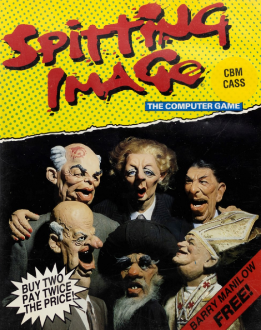 Spitting Image - The Computer Game box art