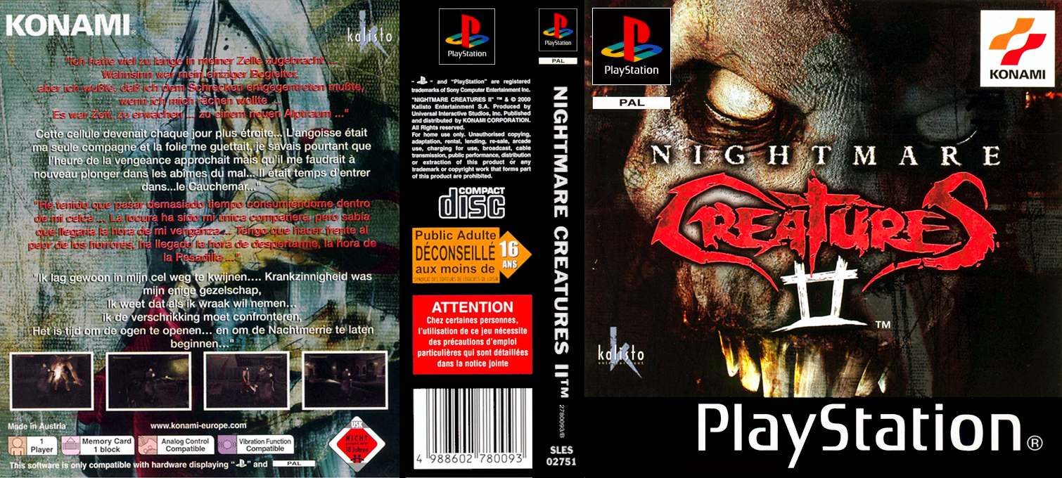 Nightmare Creatures II — box-texture (EU)