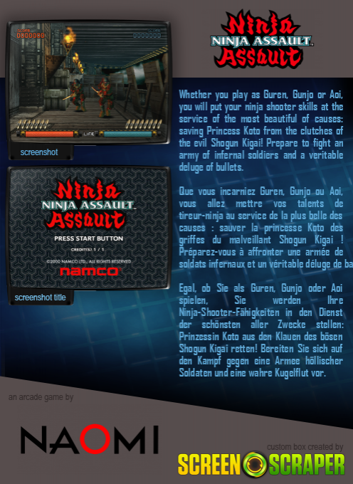 Ninja Assault — box-2D-back (SS)