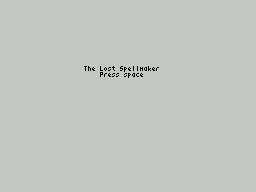 ZxZvm - The Lost Spellmaker - An Interactive Mission — sstitle (WOR)