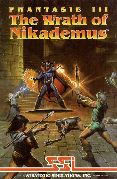 Phantasie III - The Wrath of Nikademus box art
