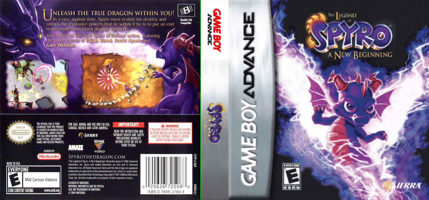Legend Of Spyro - A New Beginning, The — box-texture (US)