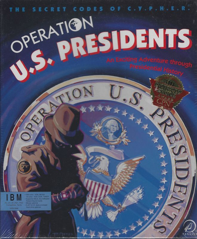 Secret Codes of C.Y.P.H.E.R., The - Operation U.S. Presidents box art
