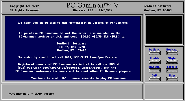 PC-Gammon — sstitle (WOR)