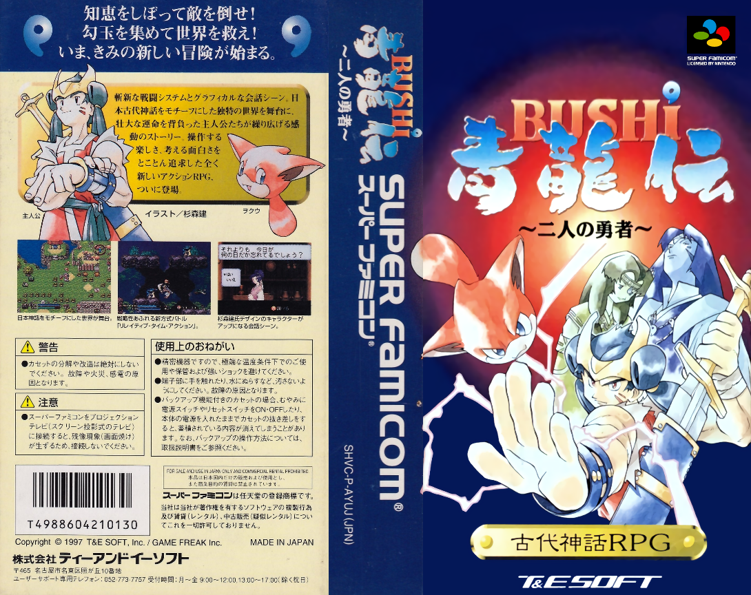 Bushi Seiryuuden - Futari no Yuusha — box-texture (JP)