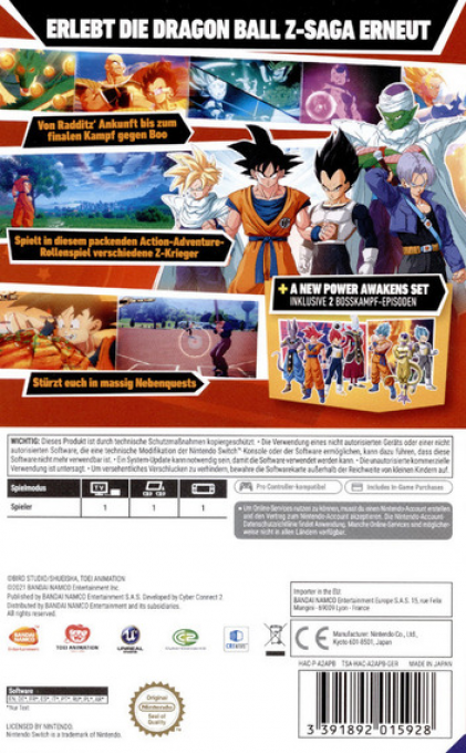 Dragon Ball Z - Kakarot — box-2D-back (DE)