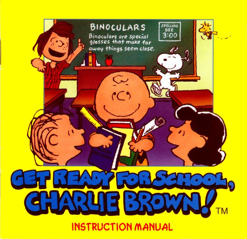 Get Ready for School, Charlie Brown! box art