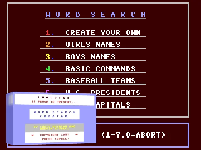 Word Search Creator — mixrbv2 (WOR)