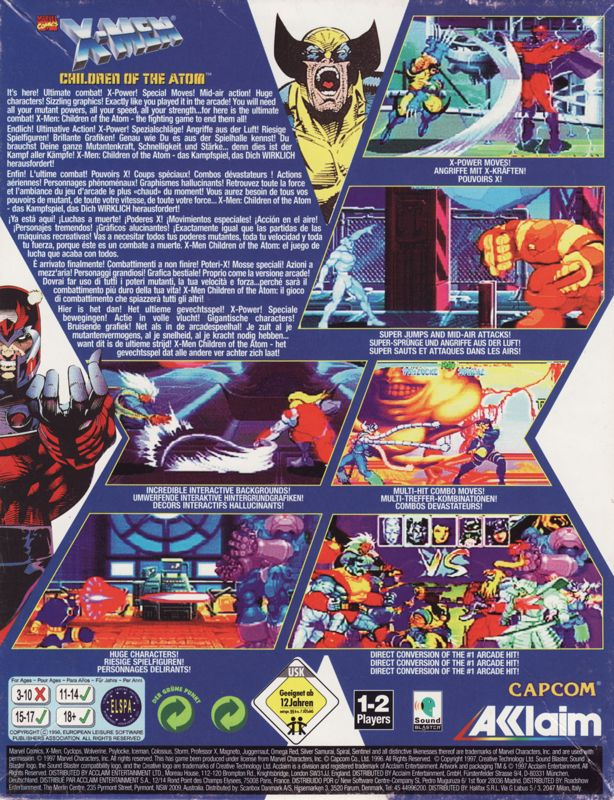 X-Men - Children of the Atom — box-2D-back (EU)