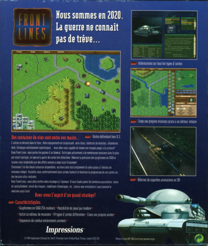 Front Lines — box-2D-back (FR)