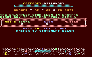 Alien Science Quiz — ss (WOR)