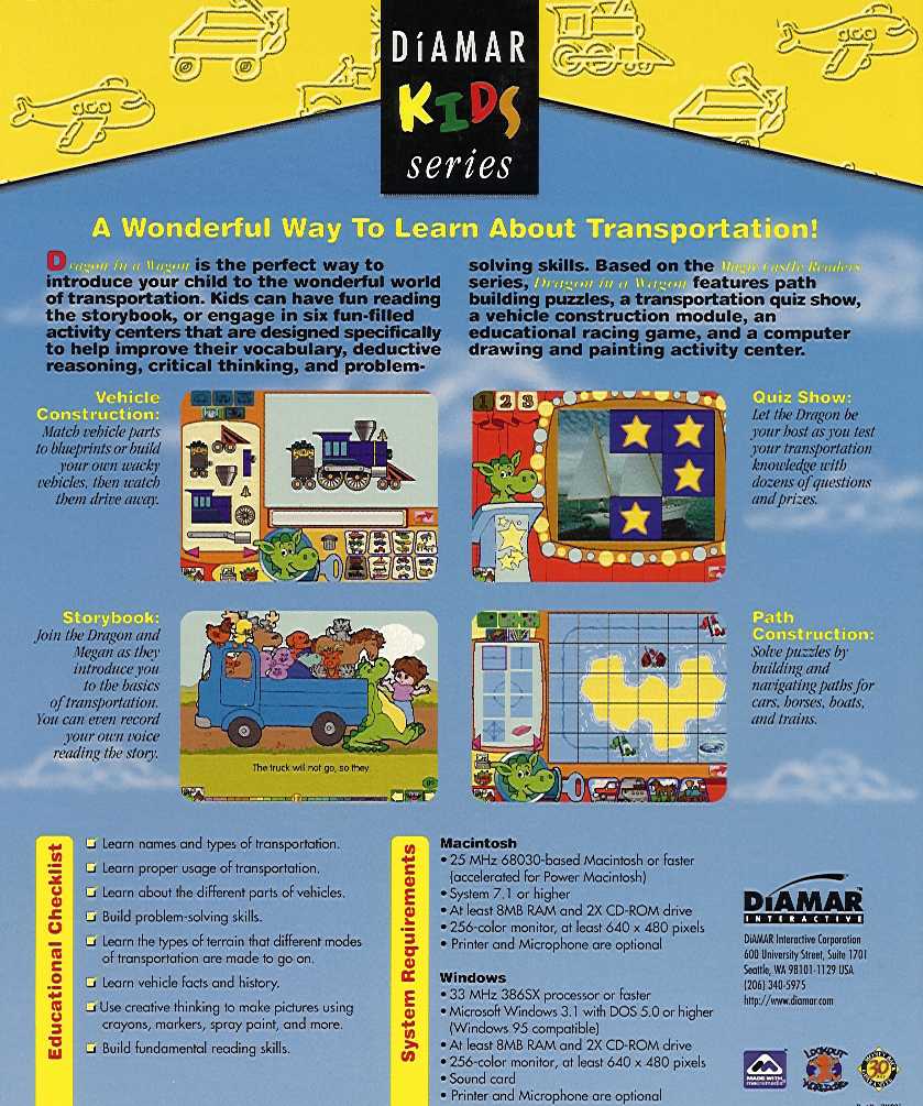 Dragon In A Wagon — box-2D-back (US)