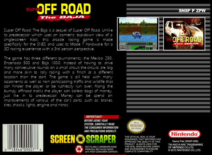 Super Off Road - The Baja — box-2D-back (SS)