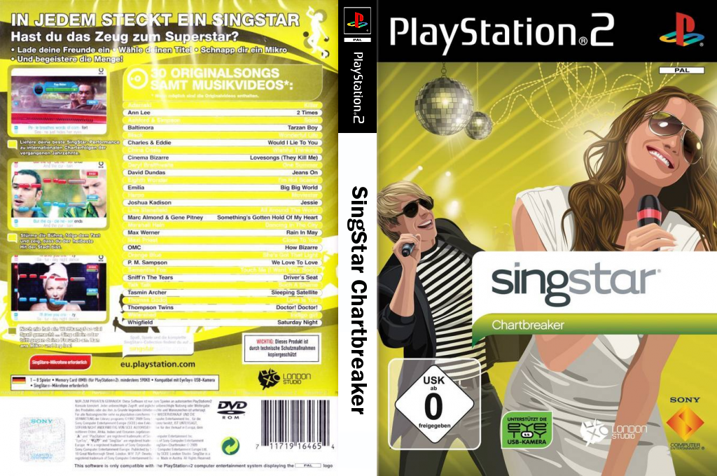 Singstar Chartbreaker — box-texture (DE)