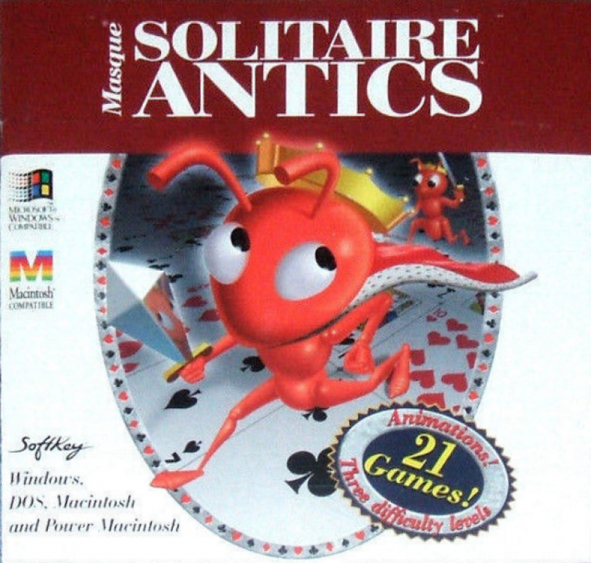 Masque Solitaire Antics box art