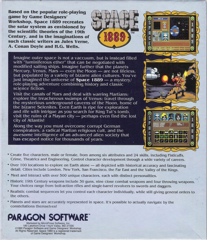 Space 1889 — box-2D-back (US)