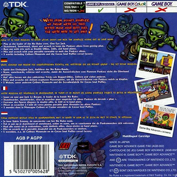 No Rules - Get Phat — box-2D-back (EU)