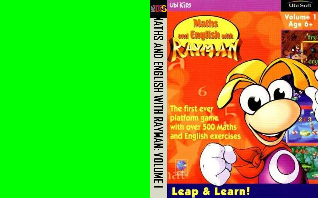 Maths And English With Rayman Volume 1 — box-texture (EU)