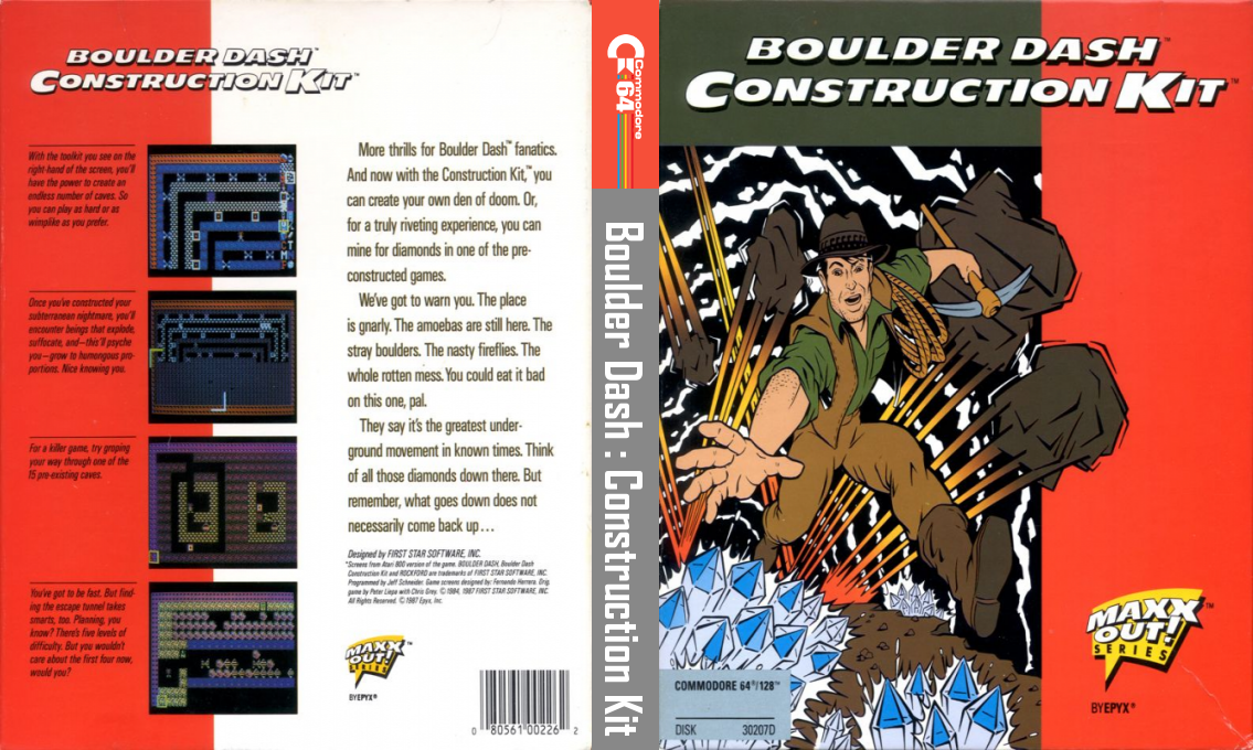 Boulder Dash Construction Kit — box-texture (US)