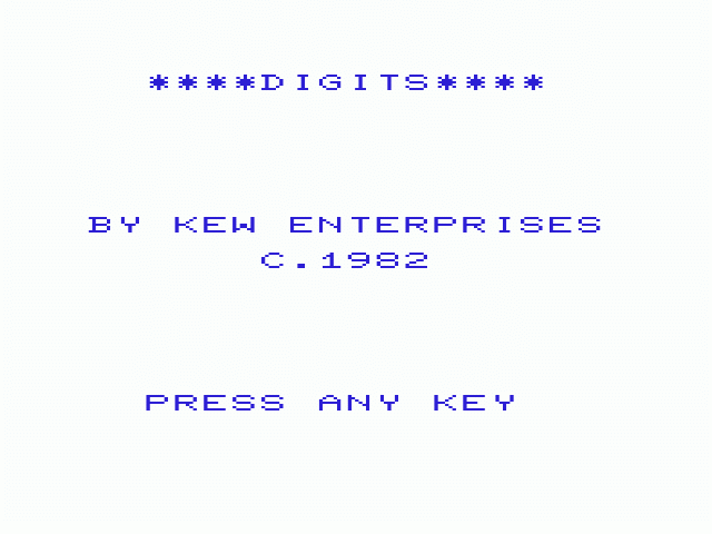 Digits — sstitle (WOR)