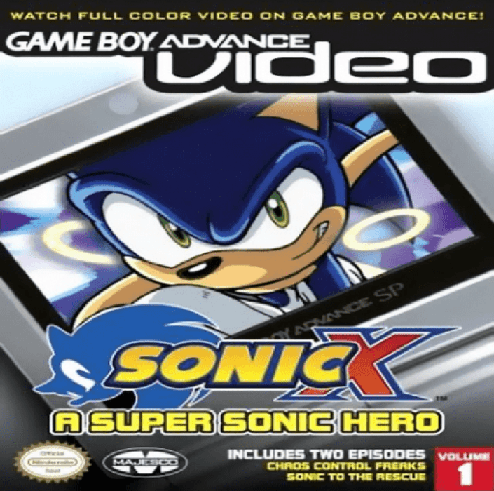 Game Boy Advance Video - Sonic X - Volume 1 box art