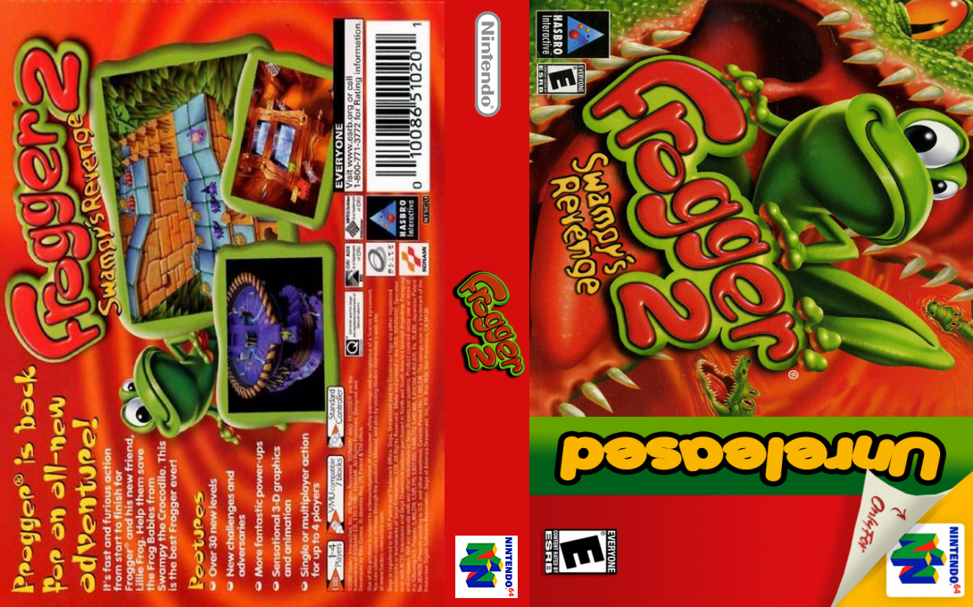 Frogger 2 - Swampy's Revenge — box-texture (US)