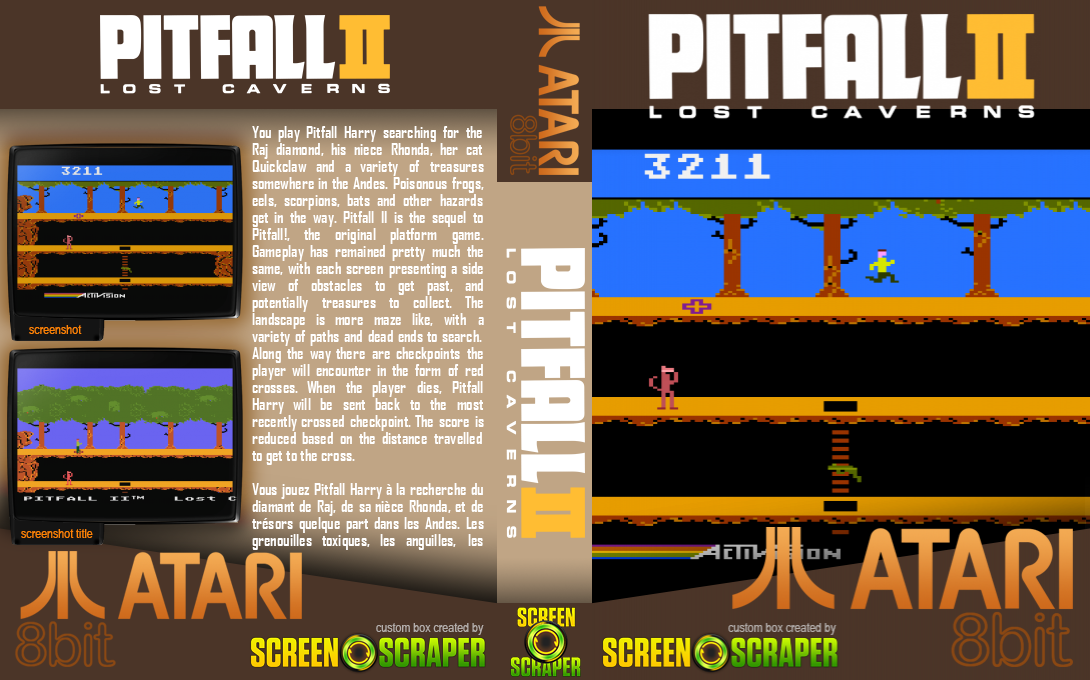 Pitfall 2 - Lost Caverns — box-texture (SS)