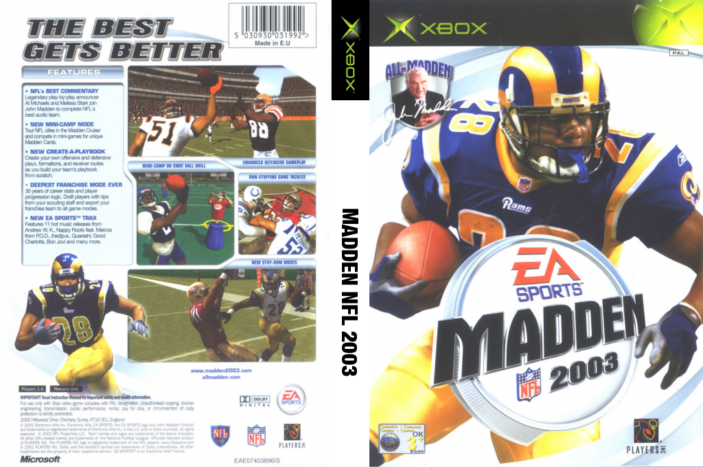 Madden NFL 2003 — box-texture (EU)