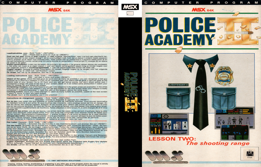 Police Academy 2 — box-texture (EU)