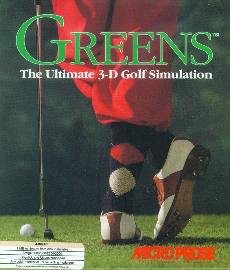 Greens - The Ultimate 3-D Golf Simulation box art