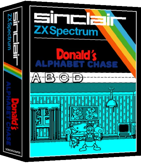 Donald's Alphabet Chase — box-3D (SS)