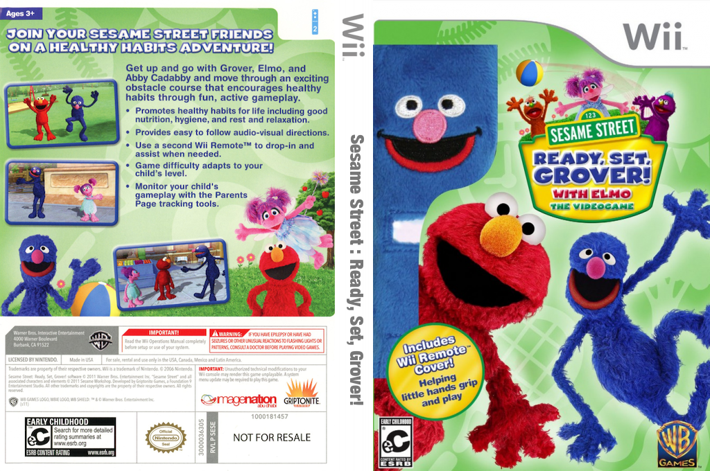 Sesame Street - Ready, Set, Grover! — box-texture (US)