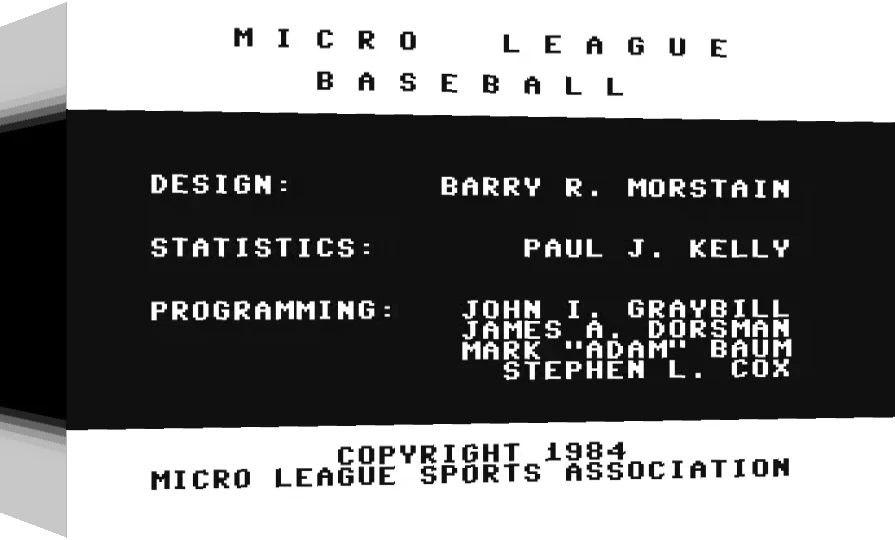 Micro League Baseball Teams 1987 — box-3D (WOR)