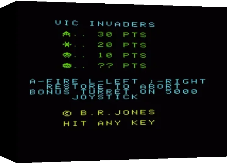 VIC Invaders — box-3D (WOR)