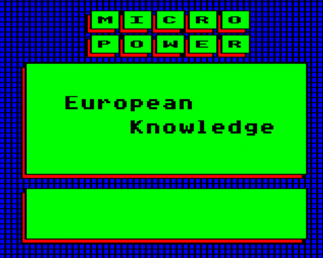 European Knowledge — sstitle (WOR)