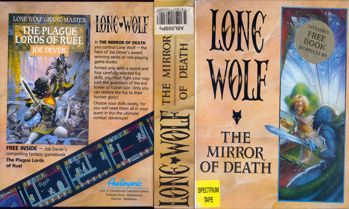 Lone Wolf - The Mirror Of Death — box-texture (EU)