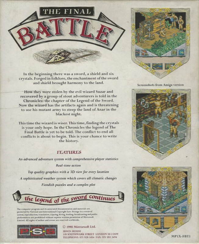 Final Battle, The — box-2D-back (EU)