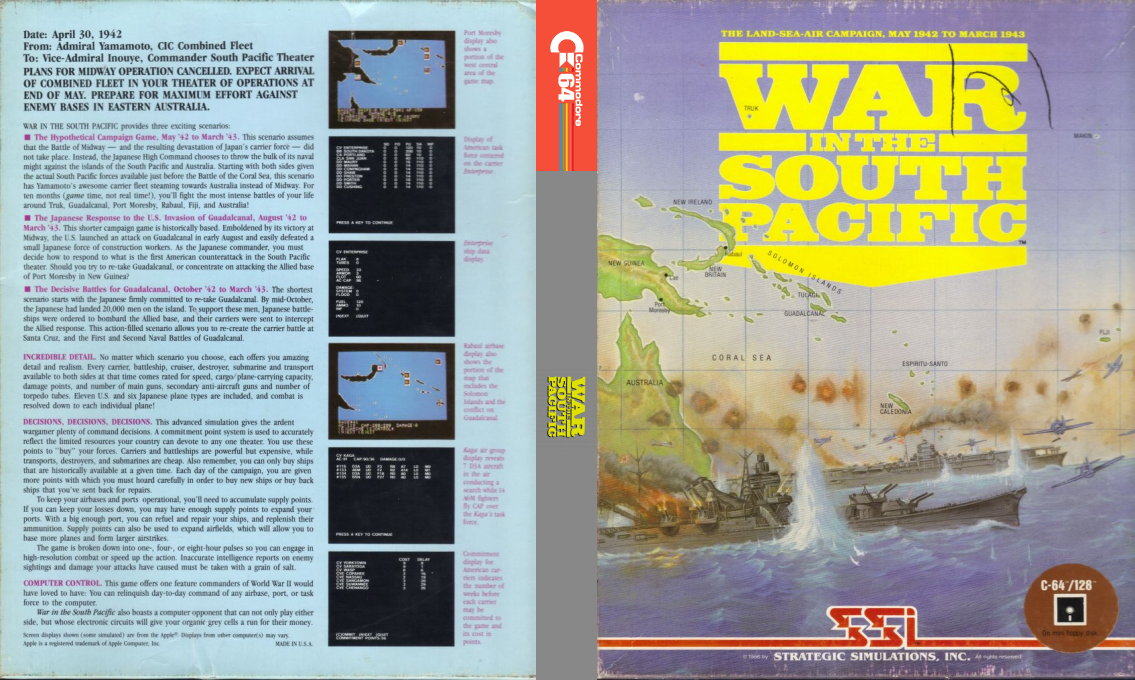 War In The South Pacific — box-texture (US)