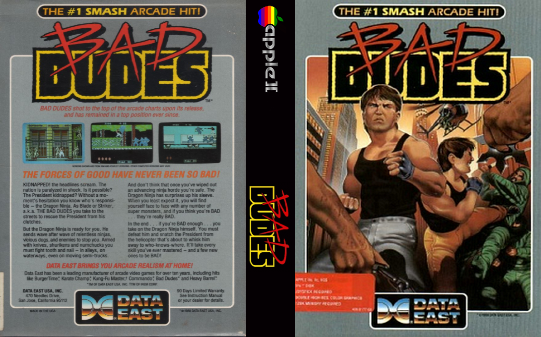 Bad Dudes — box-texture (US)