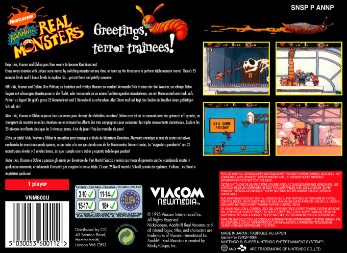 Aaahh!!! Real Monsters — box-2D-back (EU)