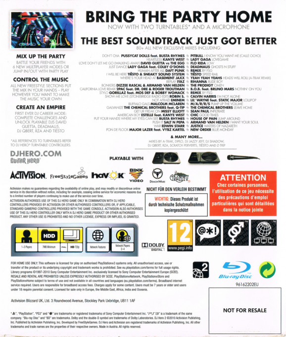 DJ Hero 2 — box-2D-back (EU)