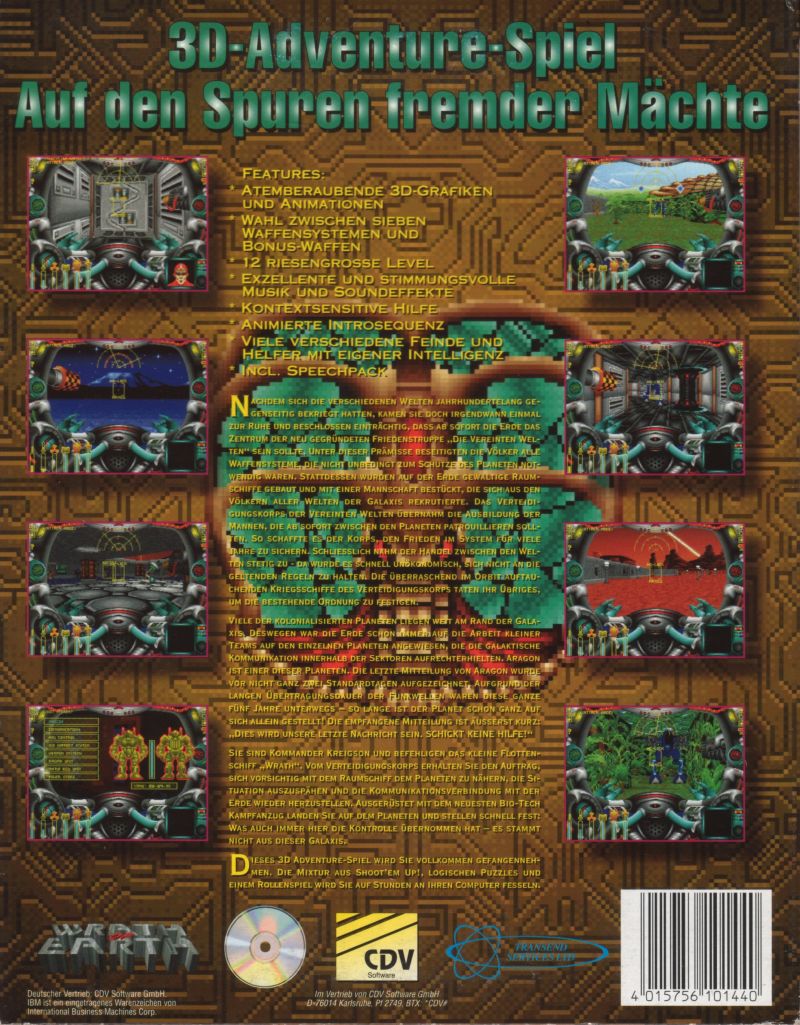 Wrath Of Earth — box-2D-back (DE)