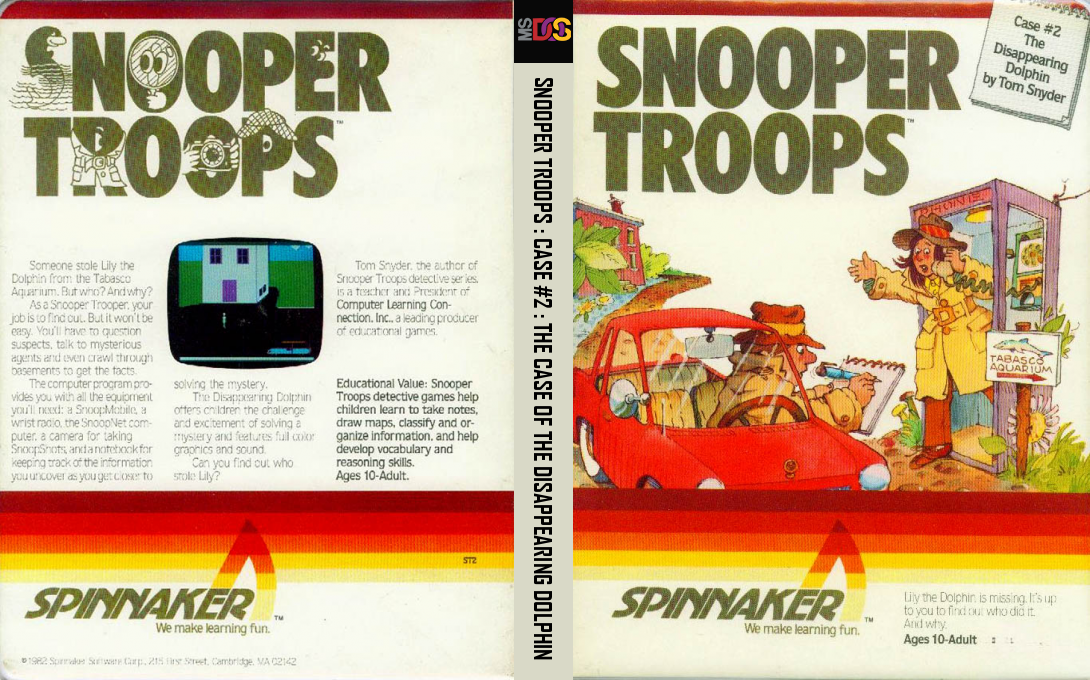 Snooper Troops - Case #2 - The Case of the Disappearing Dolphin — box-texture (US)
