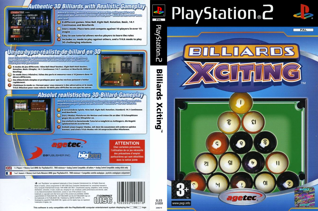 Billiards Xciting — box-texture (EU)