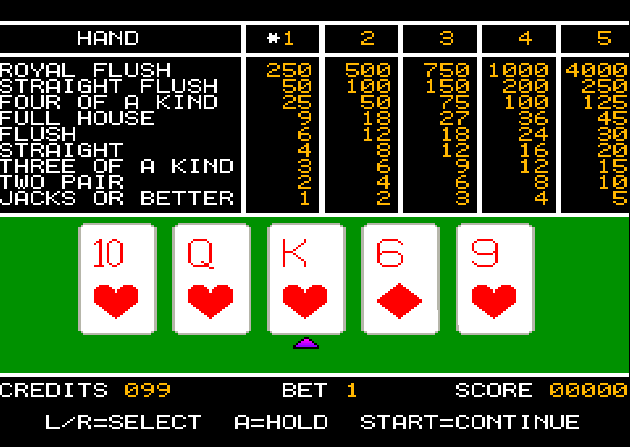 Videopoker — ss (WOR)
