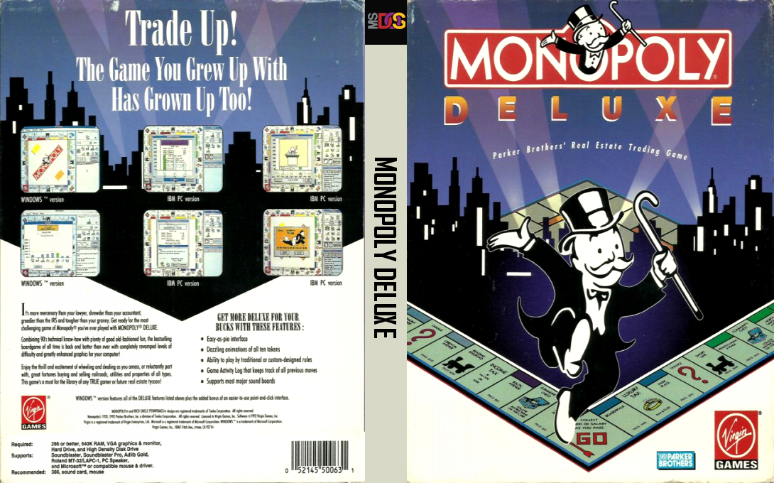 Monopoly Deluxe — box-texture (US)