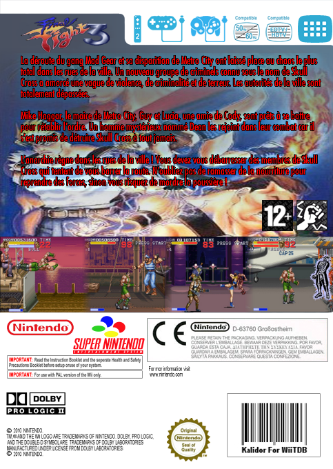 Final Fight 3 — box-2D-back (FR)